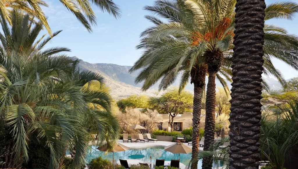 Pool view at Miraval Arizona